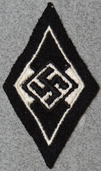 Former Member of the Hitler Youth Sleeve Diamond Assigned to the SS Former Member of the Hitler Youth Sleeve Diamond Assigned to the SS