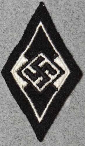 Former Member of the Hitler Youth Sleeve Diamond Assigned to the SS