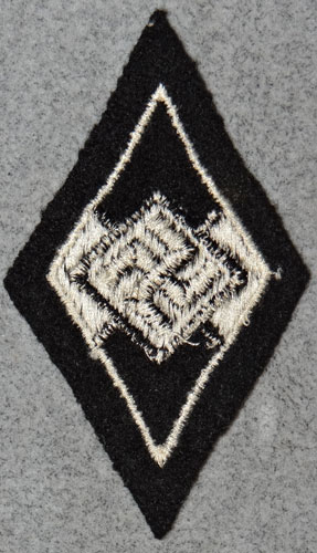 Former Member of the Hitler Youth Sleeve Diamond Assigned to the SS