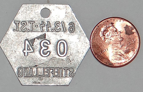 SS Marked Metal Tag