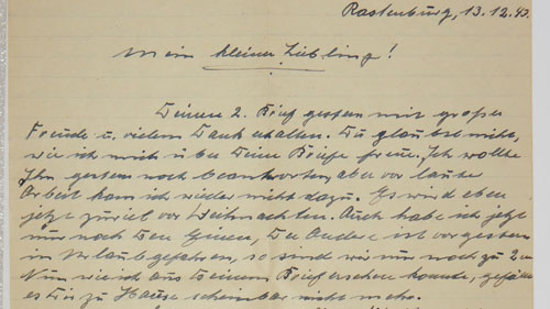 1943 Dated Letter with SS-Feldpost Ink Stamps