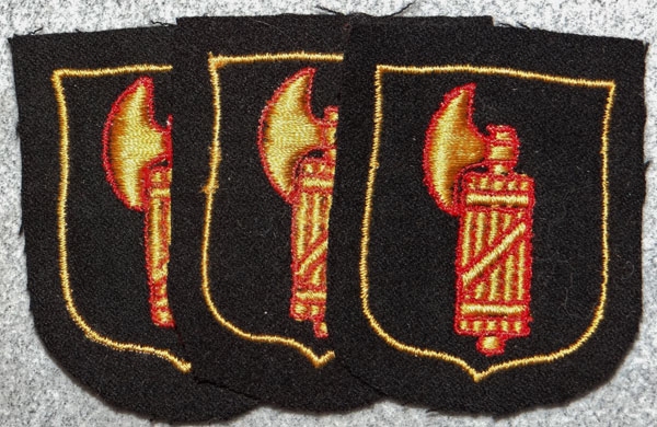 WSS Italian Volunteer's Sleeve Shields WSS Italian Volunteer's Sleeve Shields
