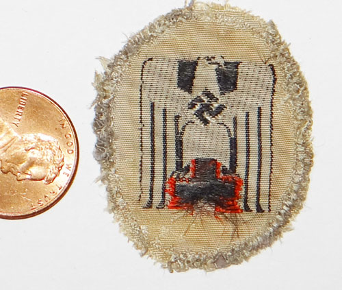 2nd Pattern Red Cross Cloth Cap Insignia