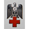 Red Cross 1st Pattern Enamel Visor Hat Insignia