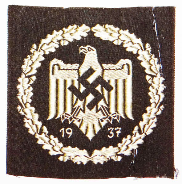 1937 Silver NSRL Cloth Sport Badge