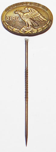 DLRG BRONZE "Grundschein" Stick Pin Badge