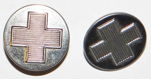 RED CROSS Tunic Buttons