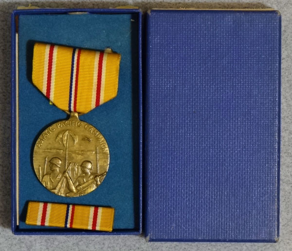 Boxed WW II "Asiatic-Pacific" Campaign Medal