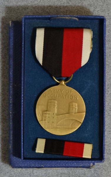 Boxed WW II "Army of Occupation" Medal
