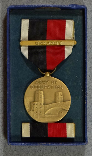 Boxed WW II "Army of Occupation" Medal with Germany Bar