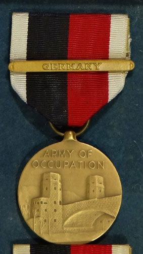 Boxed WW II "Army of Occupation" Medal with Germany Bar