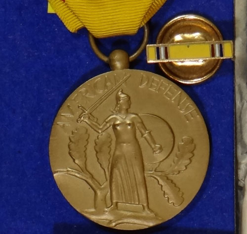 Boxed WW II "American Defense" Medal