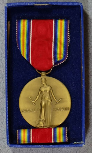 Boxed WW II "Victory" Medal