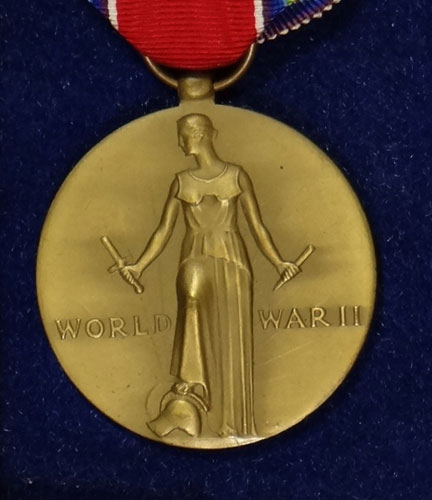 Boxed WW II "Victory" Medal