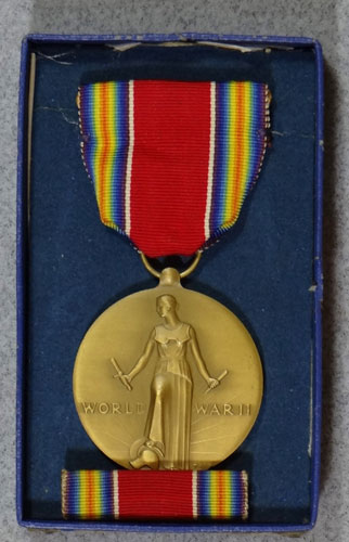 Boxed WW II "Victory" Medal