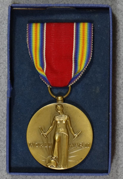 Boxed WW II "Victory" Medal