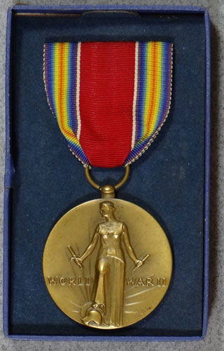 Boxed WW II "Victory" Medal