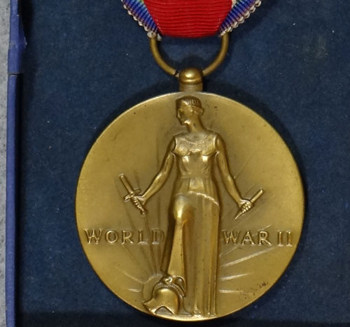 Boxed WW II "Victory" Medal