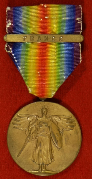 WW I "Victory" Medal with FRANCE Bar