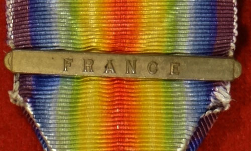 WW I "Victory" Medal with "FRANCE" Bar