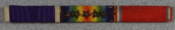 WW I Ribbon Bar with Three Awards