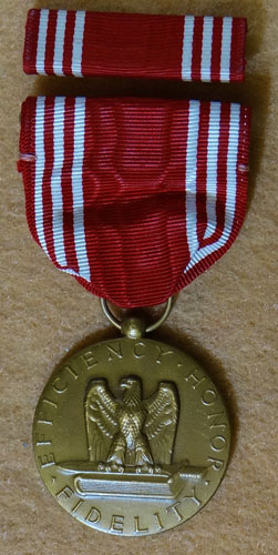 WW II "U.S. Army Good Conduct" Medal with Ribbon Bar