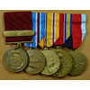 WW II U.S. Navy Dress Medal Bar with Five Awards