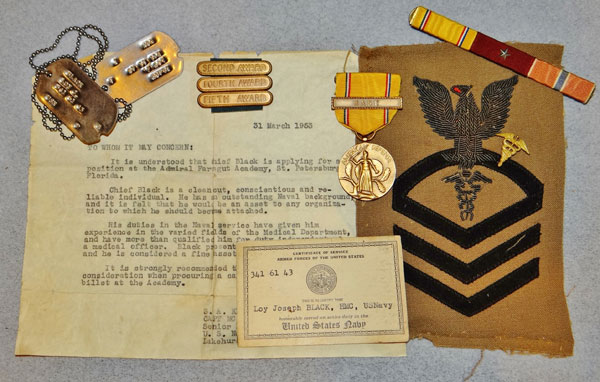 WW II U.S. Navy Pharmacist's Mate Chief Petty Officer Group