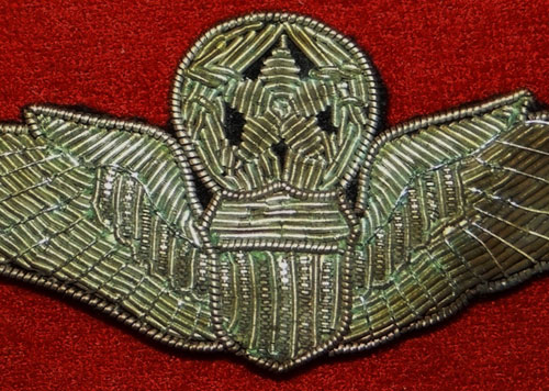 Korean War Period Bullion Wire 3 inch "Command Pilot" Wing