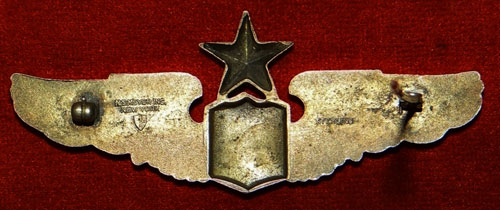 WW II 3 Inch Pin Back "Senior Pilot" Wing