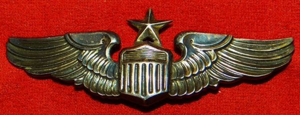 3" Inch Clutch Back "Senior Pilot" Wing