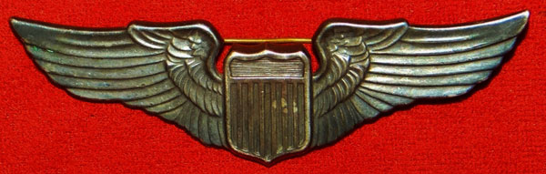 WW II "Juarez" 3 Inch Pin Back Pilot Wing