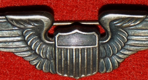 WW II 2 Inch "Pilot" Pin Back Wing