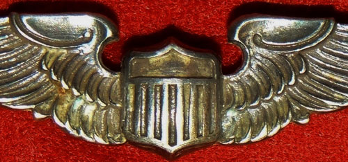 WW II 2 Inch "Pilot" Pin Back Wing