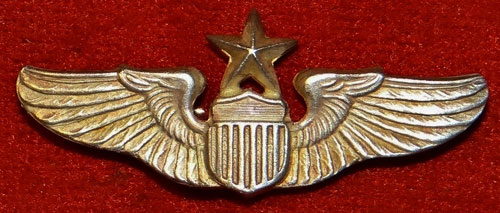 WW II "Senior Pilot" 1-1/2 Inch Pin Back Wing