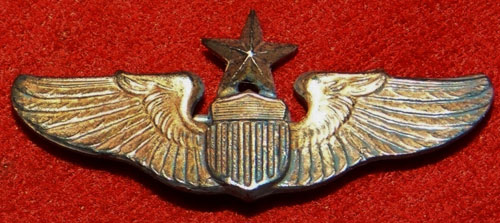 WW II "Senior Pilot" 1-1/2 Inch Pin Back Wing