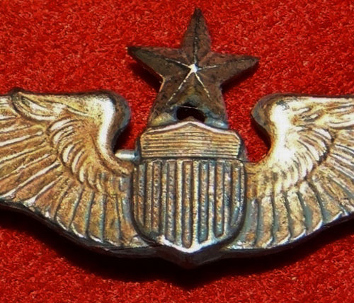 WW II "Senior Pilot" 1-1/2 Inch Pin Back Wing