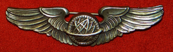 WW II "Navigator" 3 Inch Pin Back Wing by Amico