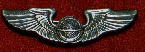 WW II "Navigator" 1-3/8 inch Pin Back Wing