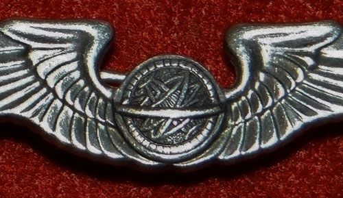WW II "Navigator" 1-3/8 inch Pin Back Wing