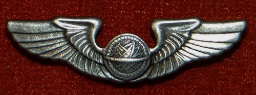 WW II "Navigator" 1-3/8 inch Pin Back Wing