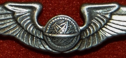 WW II "Navigator" 1-3/8 inch Pin Back Wing