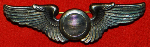 WW II "Combat Observer & Aircraft Observer" 3 inch Pin Back Wing
