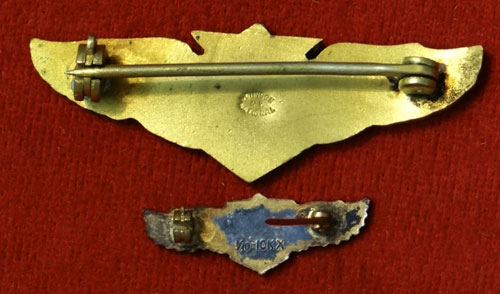 WW II "Instructor" Wings "Set of Two"