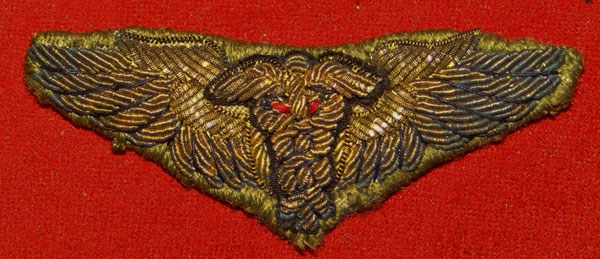 WW II 1943 Gold Bullion 3 inch "Flight Surgeon" Wing