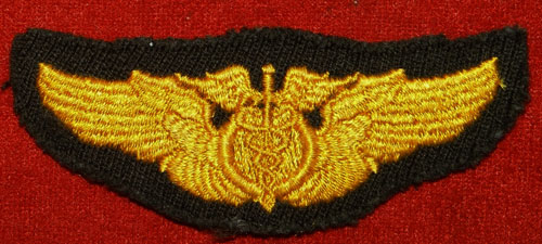 WW II Cloth 3 inch 1943 "Flight Surgeon" Wing