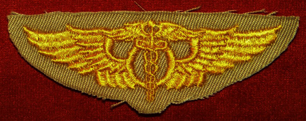 WW II Cloth 3 inch 1943 "Flight Surgeon" Wing