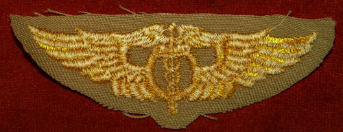 WW II Cloth 3 inch 1943 "Flight Surgeon" Wing