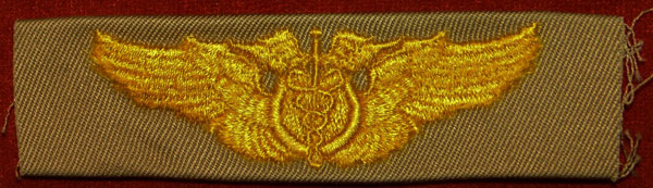 WW II Cloth 3 inch 1943 "Flight Surgeon" Wing
