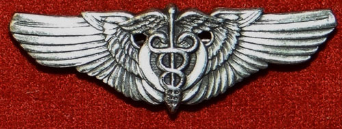 WW II 1944 Set of Two "Flight Surgeon" 3 & 2 inch Pin Back Wings by "A.H. Dondero"